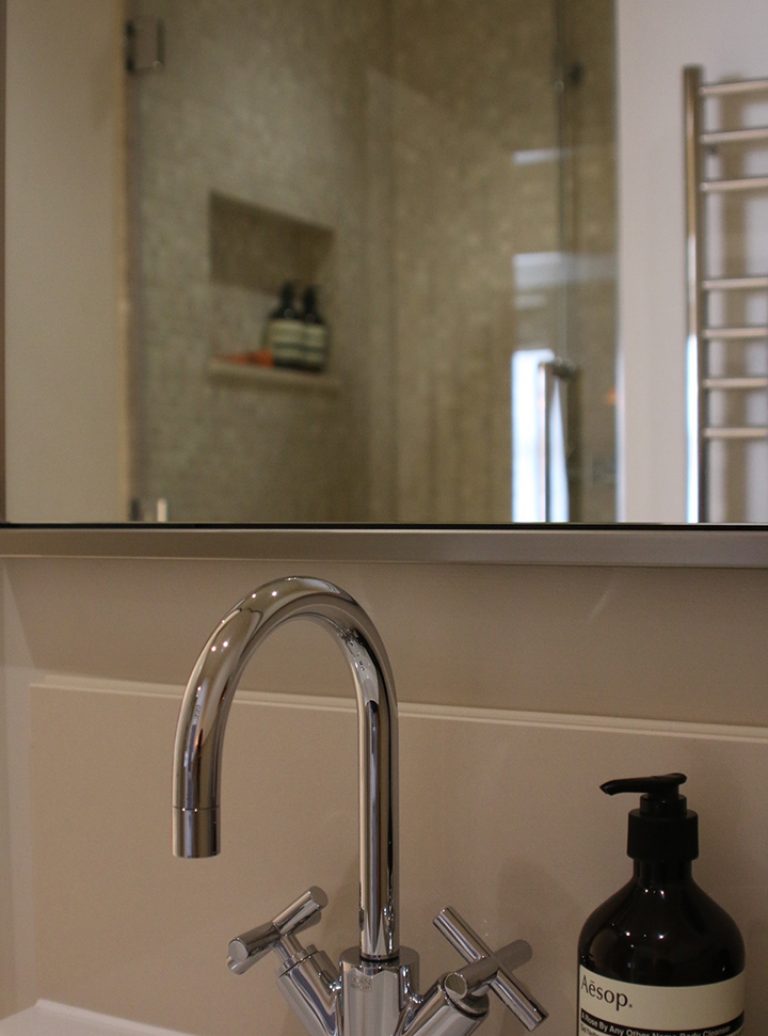 Bespoke Bathroom | Appartment Refurbishment | Bathroom Installation | London Renovation Project | Architect | Building Contractor | Design and Build | Construction | Interior Design | Building | Refurbishment | Cambridge | London | Suffolk | Essex | Saffron Walden | Hertfordshire | The Daniels Group